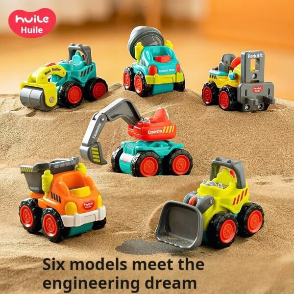 🇸🇬 Singapore Fast Delivery |🚧 HuiLe Pocket Construction Cars – Mini Diggers & Trucks for Kids | Big Sale Now!