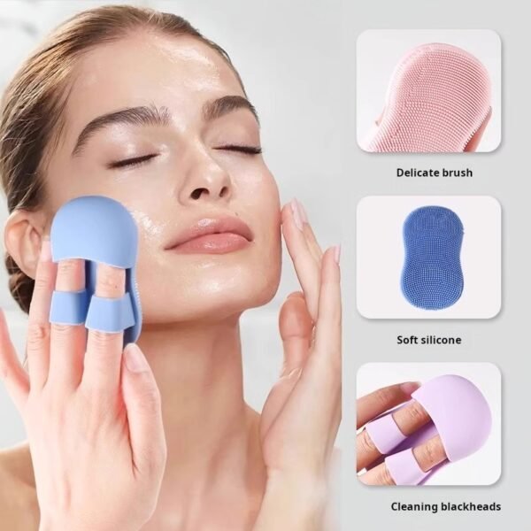 🇸🇬 Singapore Fast Delivery |✨ Mini Silicone Facial Cleansing Brush | Soft, Deep Clean, Blackhead Removal & Makeup Removal! 💦